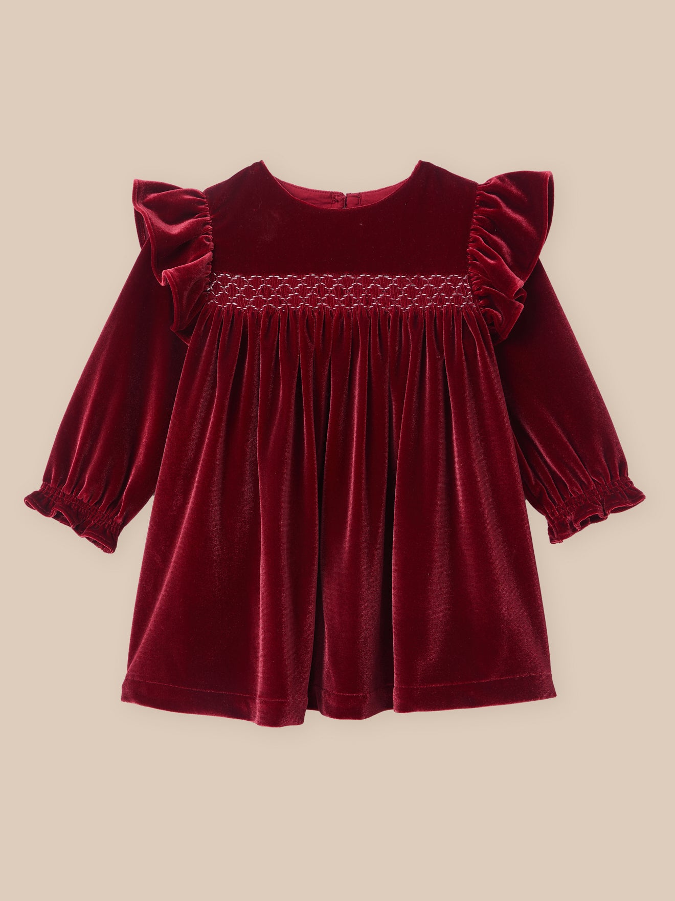 Robe en panne de velours bébé