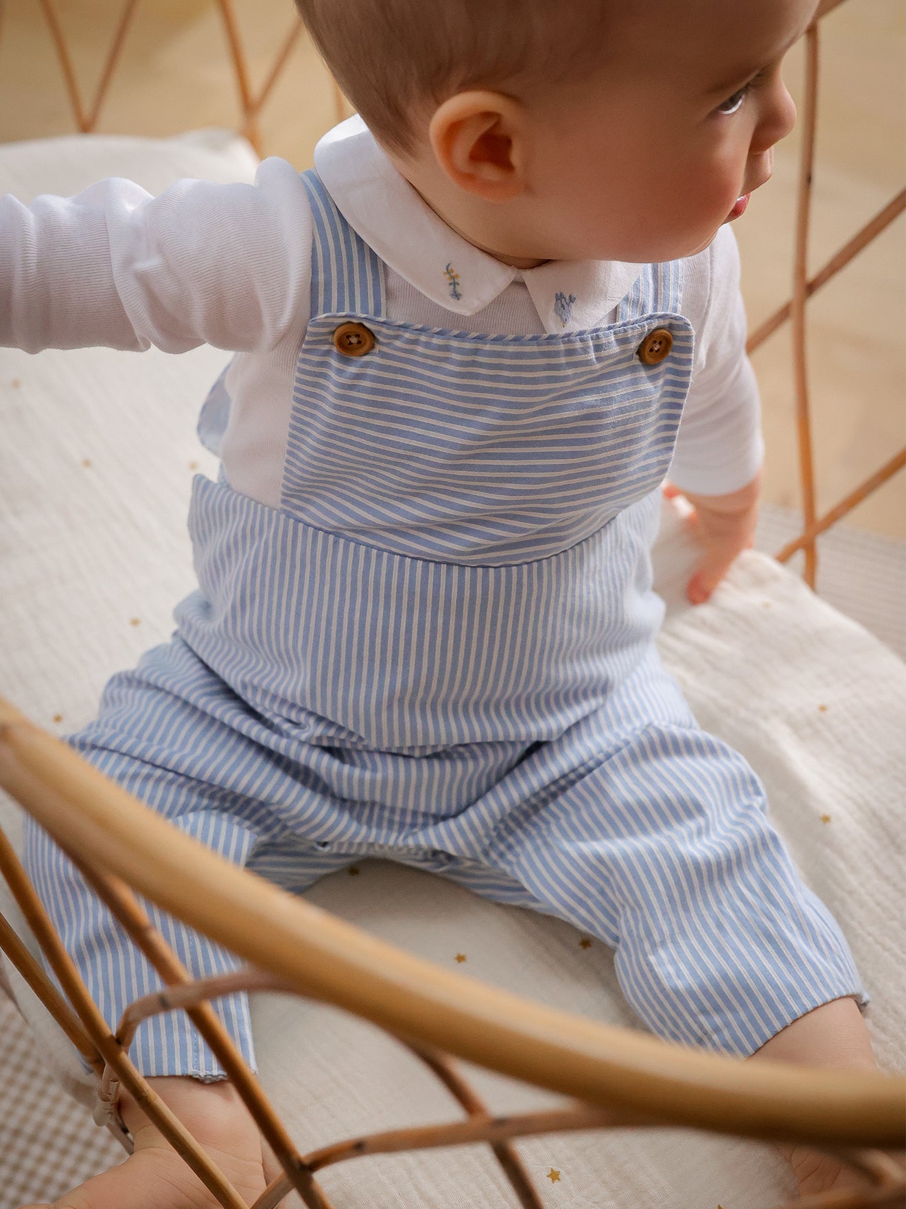 Salopette rayée Bébé