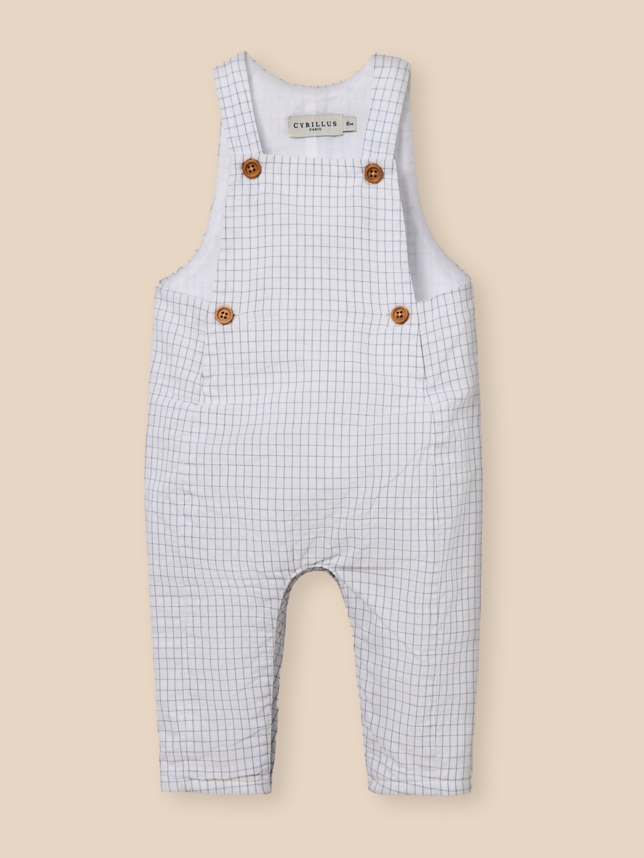 Geruite babysalopette