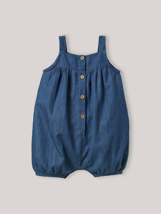 Combinaison courte en denim light Bébé