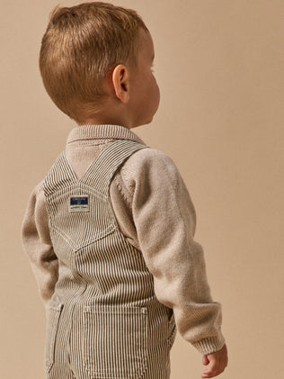 Gestreepte babysalopette - Collectie Hickory Stripes