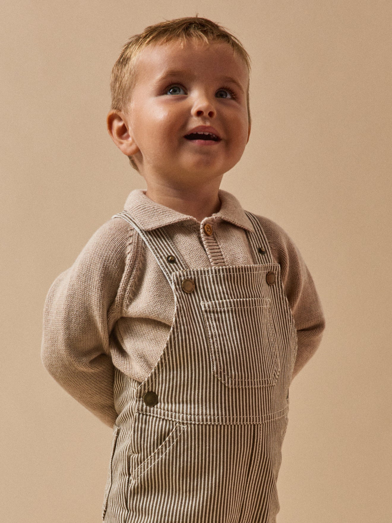 Gestreepte babysalopette - Collectie Hickory Stripes