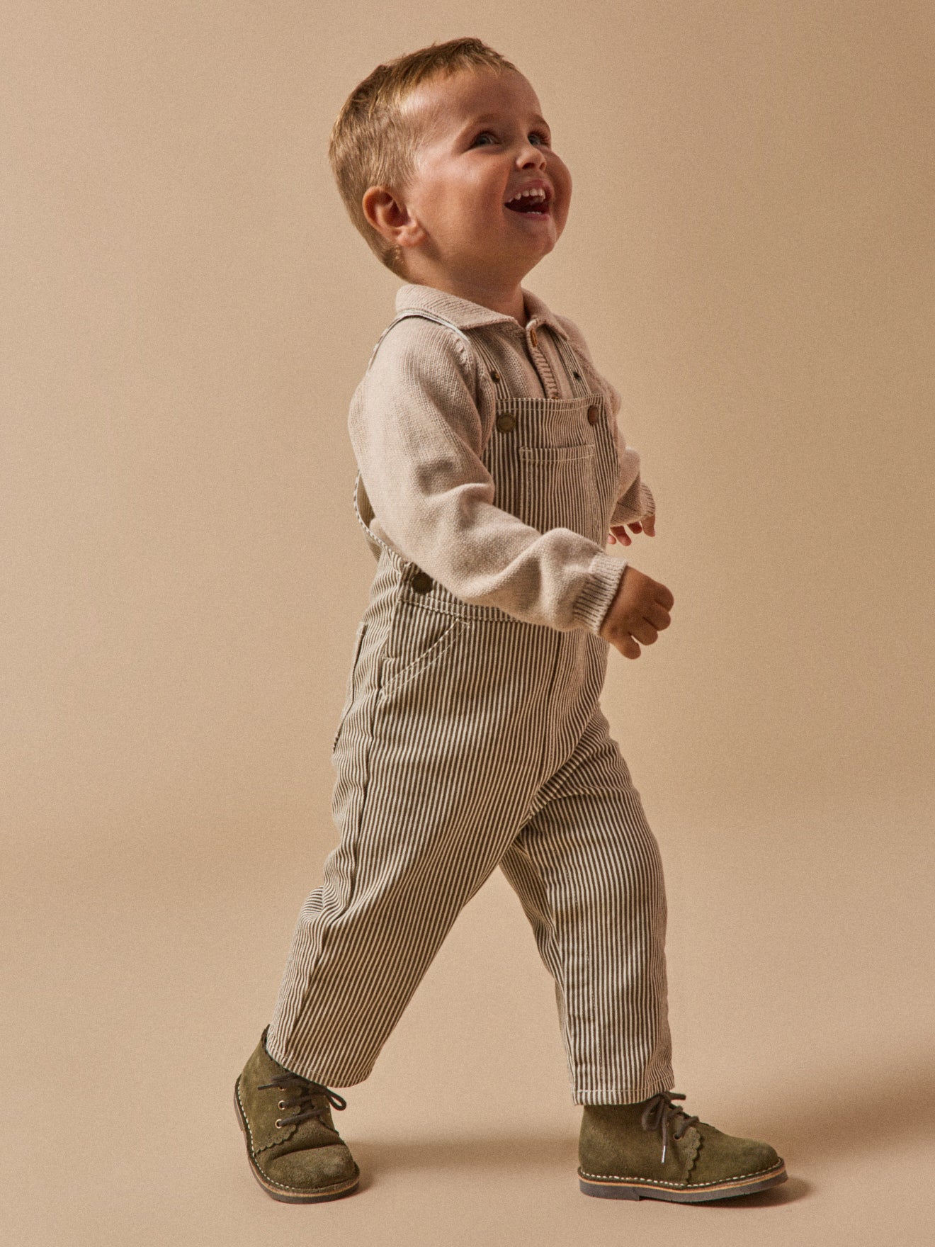 Gestreepte babysalopette - Collectie Hickory Stripes