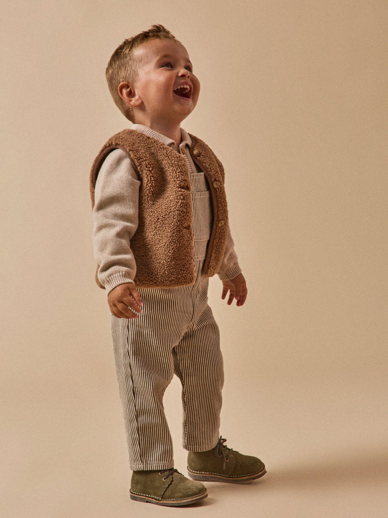Gestreepte babysalopette - Collectie Hickory Stripes