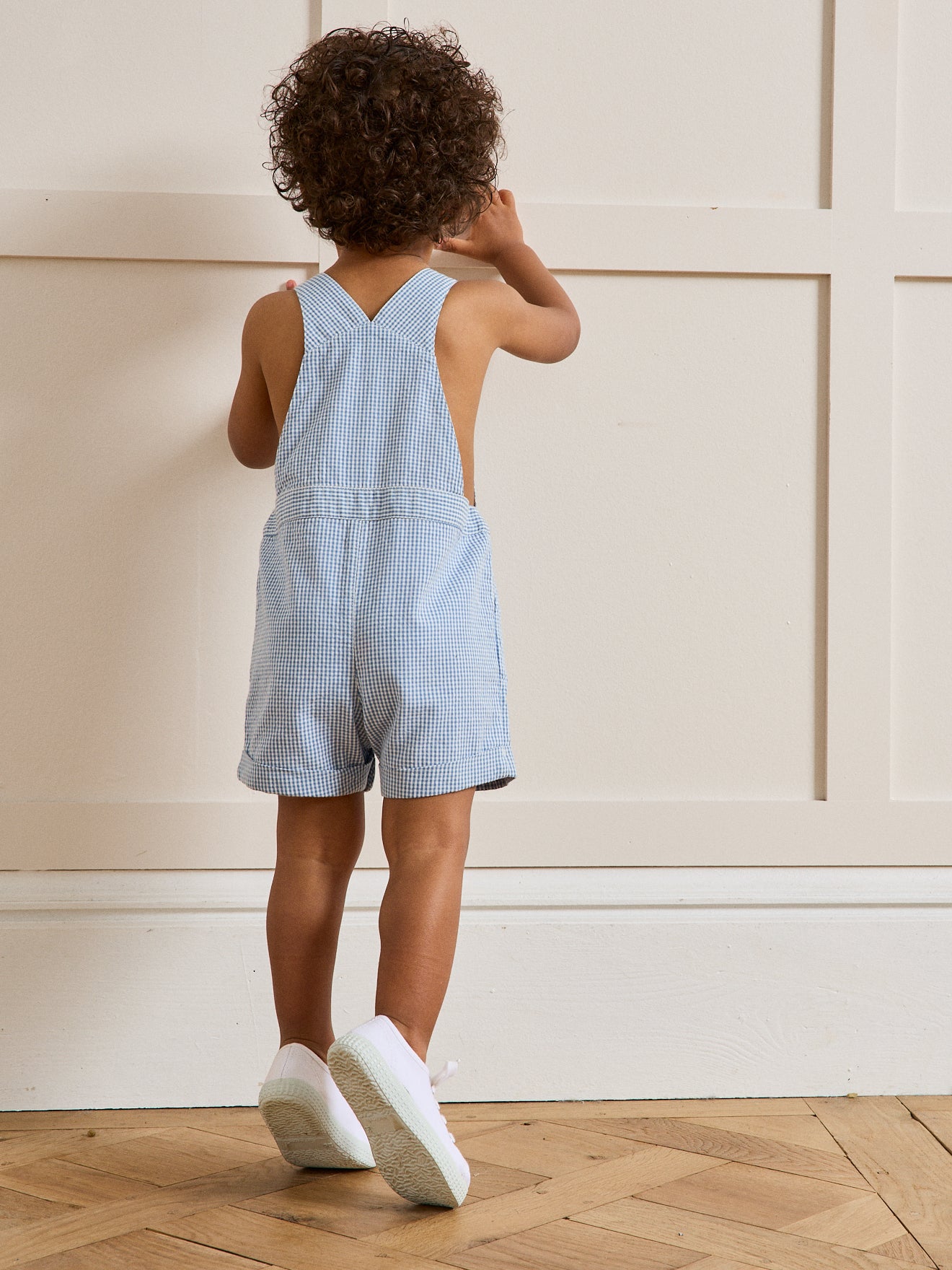 Salopette courte vichy Bébé