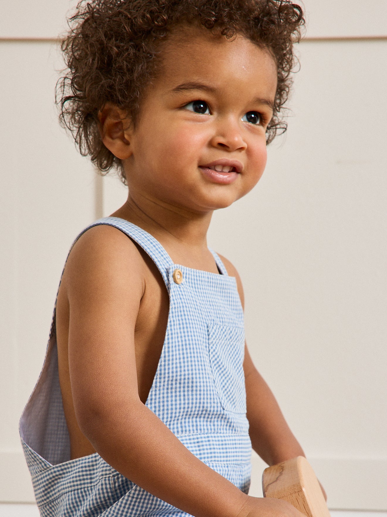 Salopette courte vichy Bébé