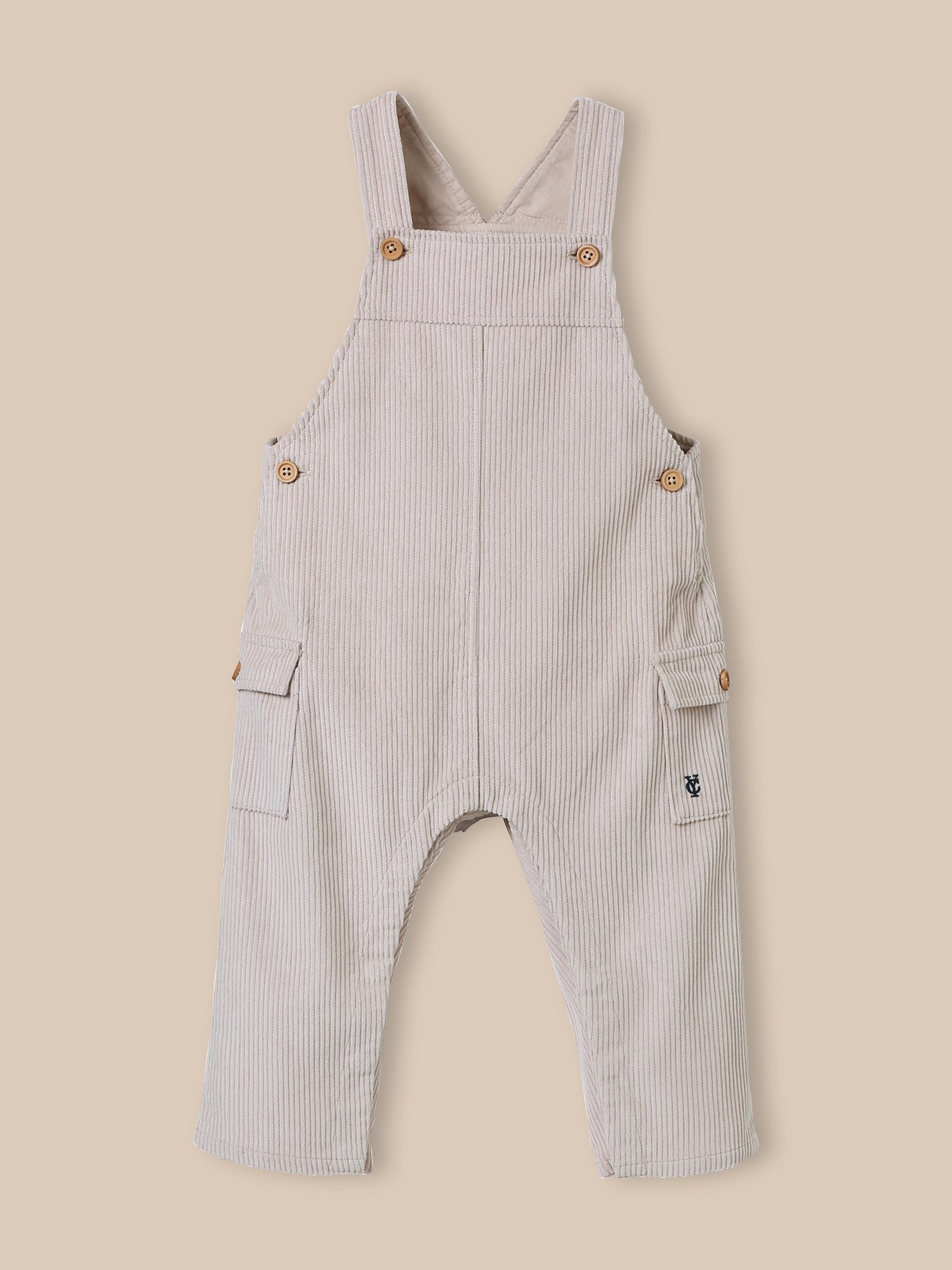 Babysalopette in grof geribd velours