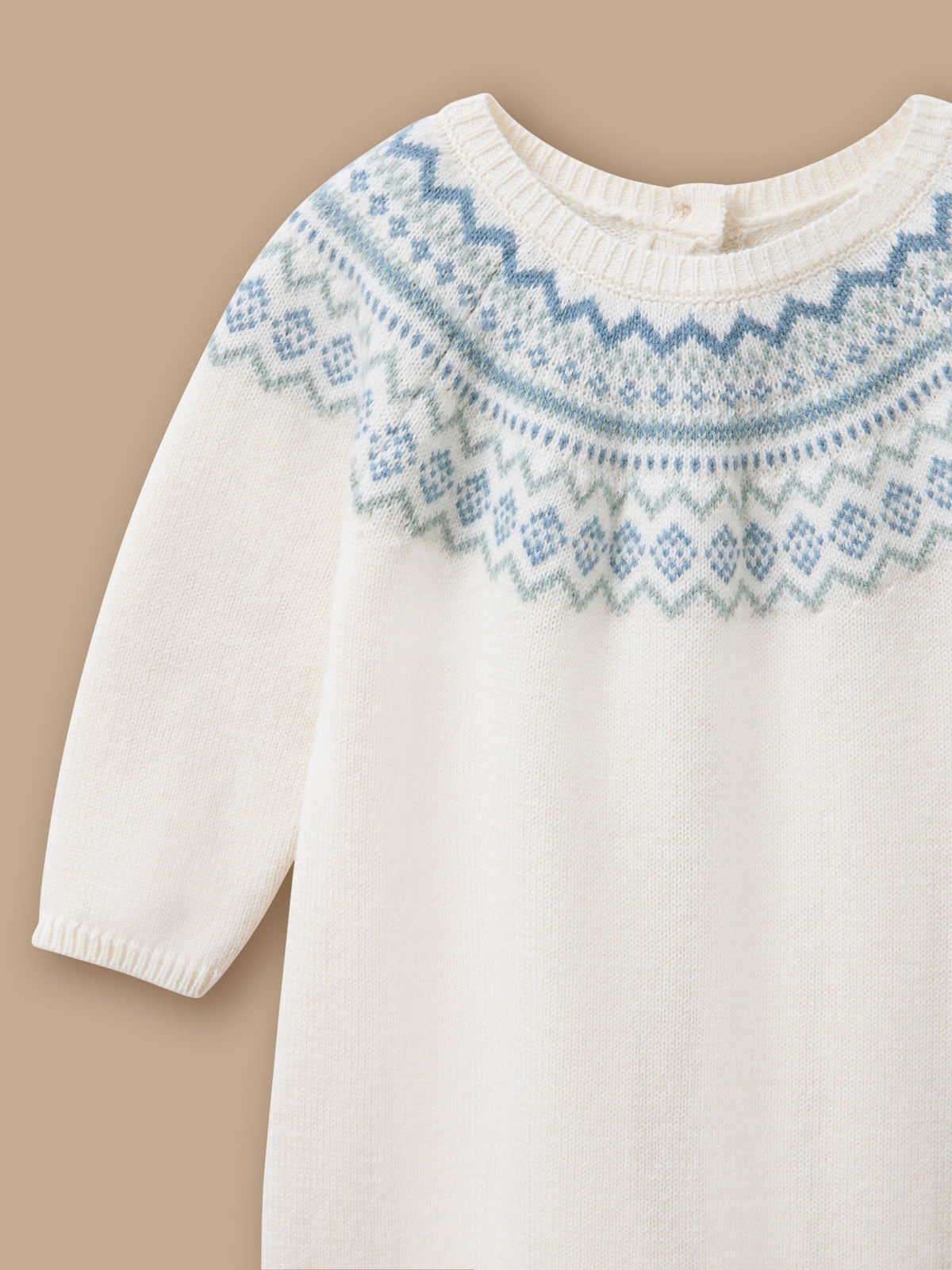 Jacquard tricot combinaison voor baby's