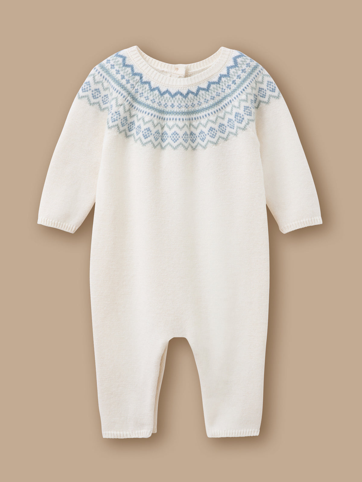 Jacquard tricot combinaison voor baby's
