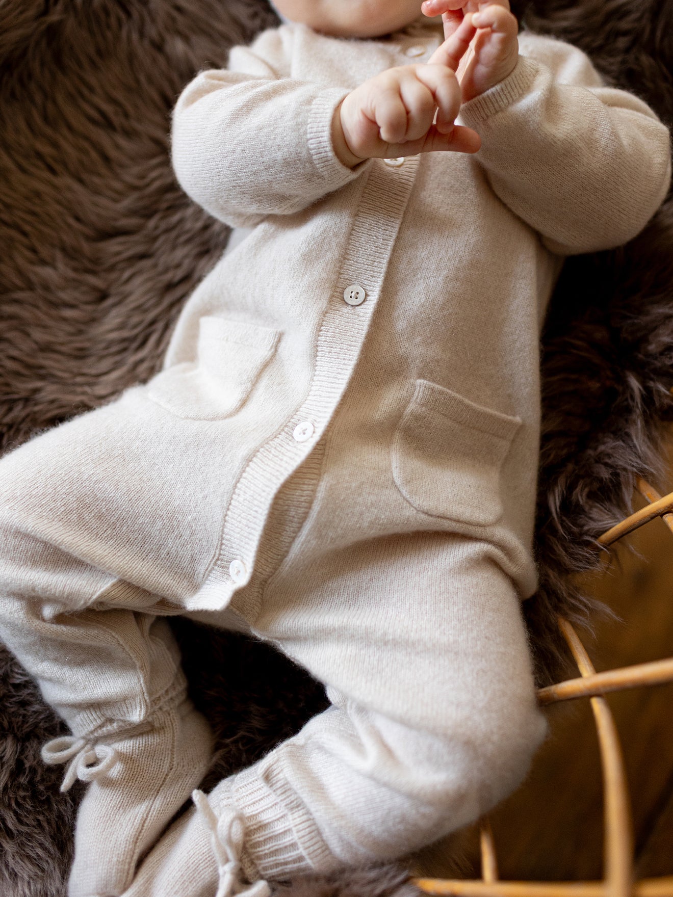 Kasjmier onesie voor baby