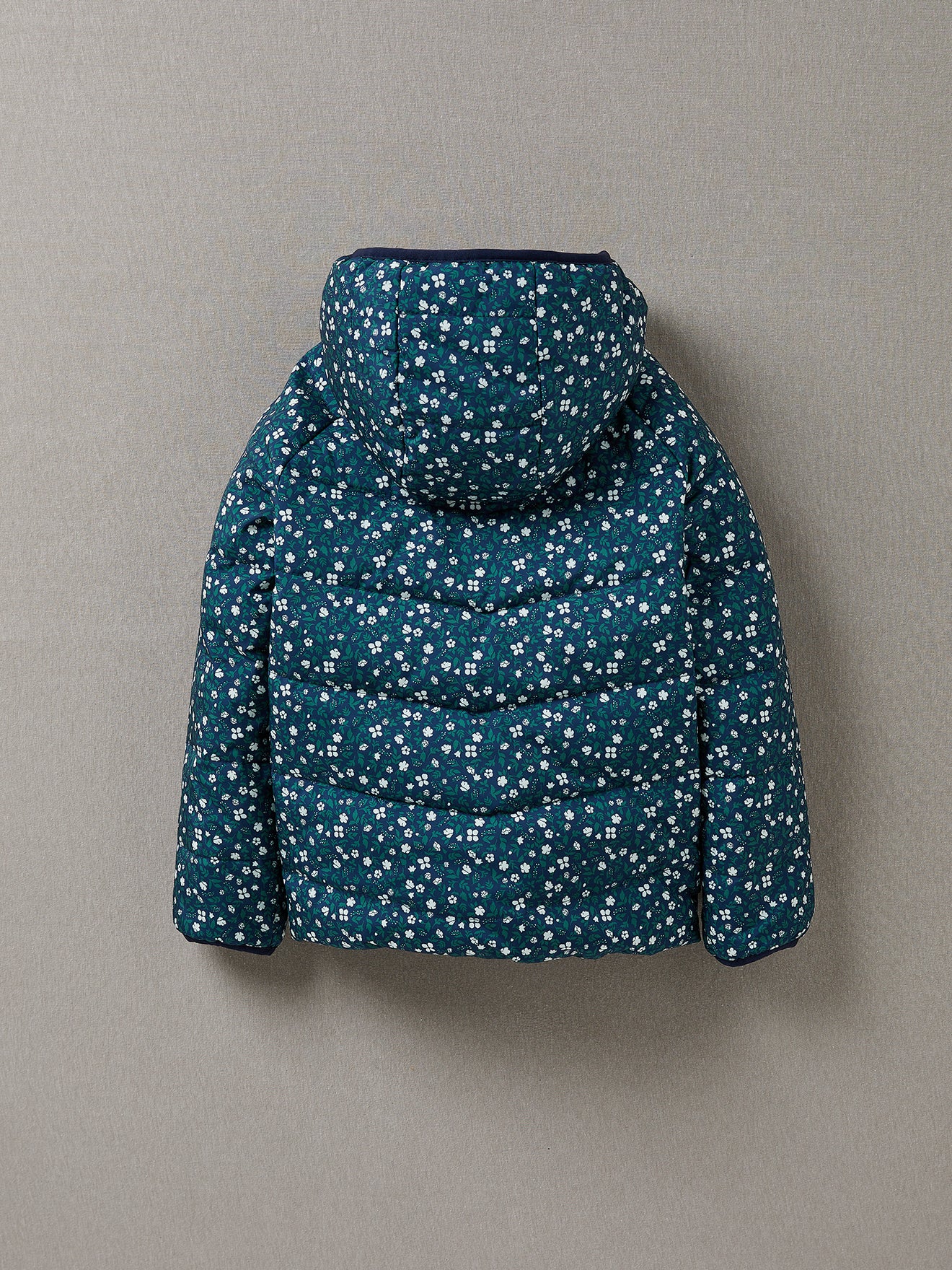 Doudoune réversible Fille plumes et duvet