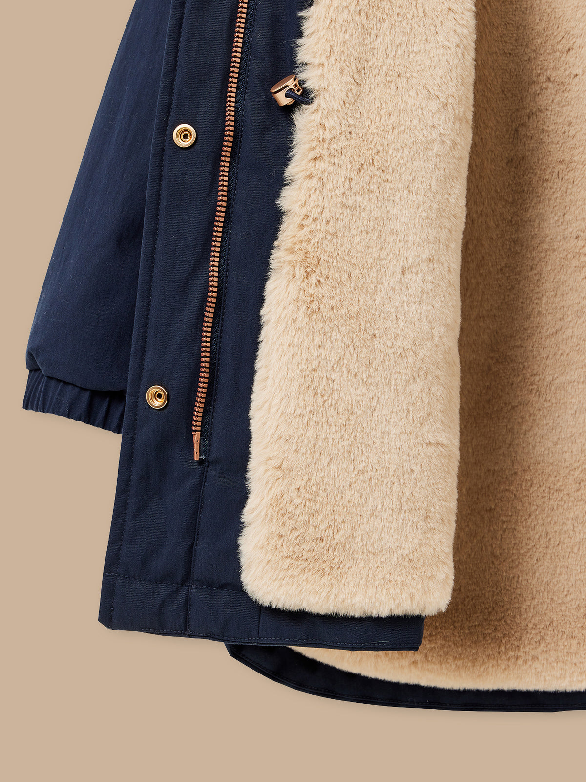 Parka gevoerd met nepbont - Junior collectie