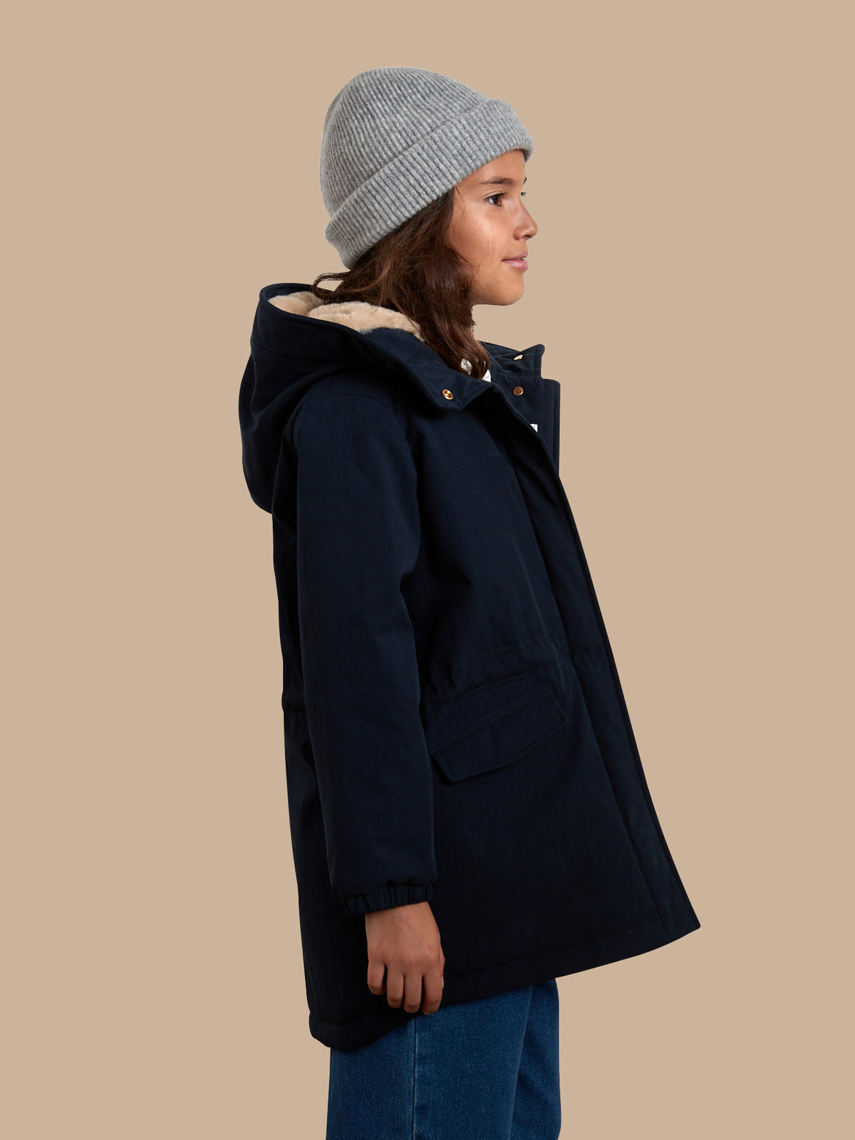 Parka gevoerd met nepbont - Junior collectie
