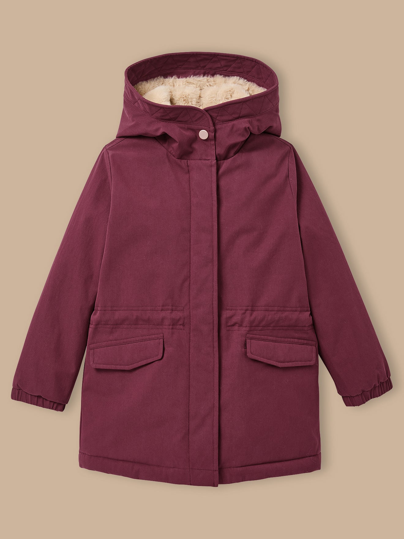 Parka gevoerd met nepbont - Junior collectie