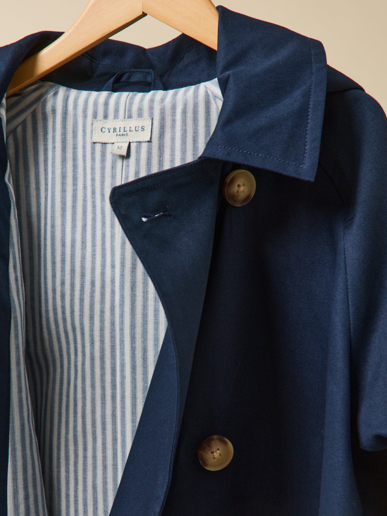 Korte meisjestrench - Junior collectie