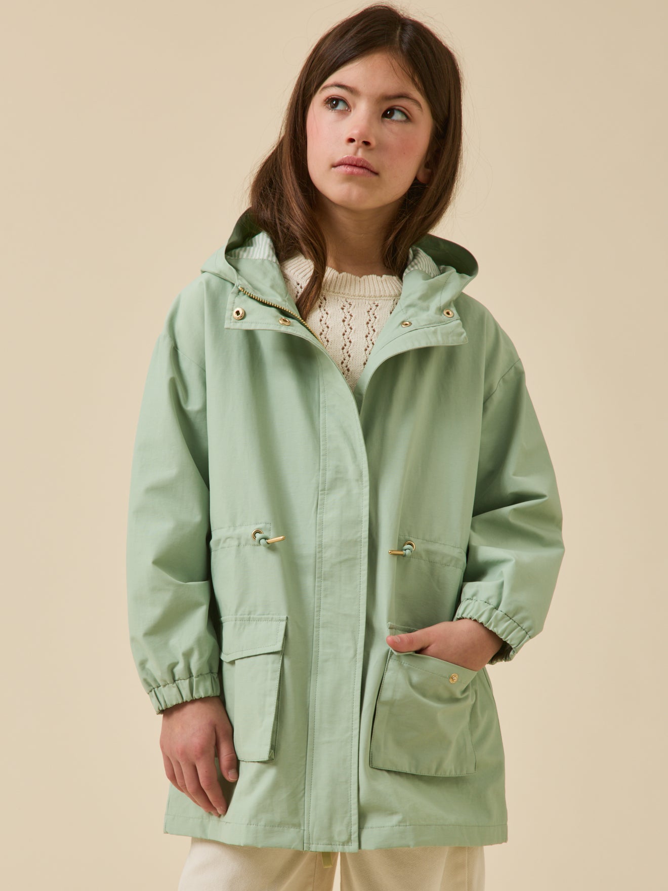 Waterafstotende light meisjesparka