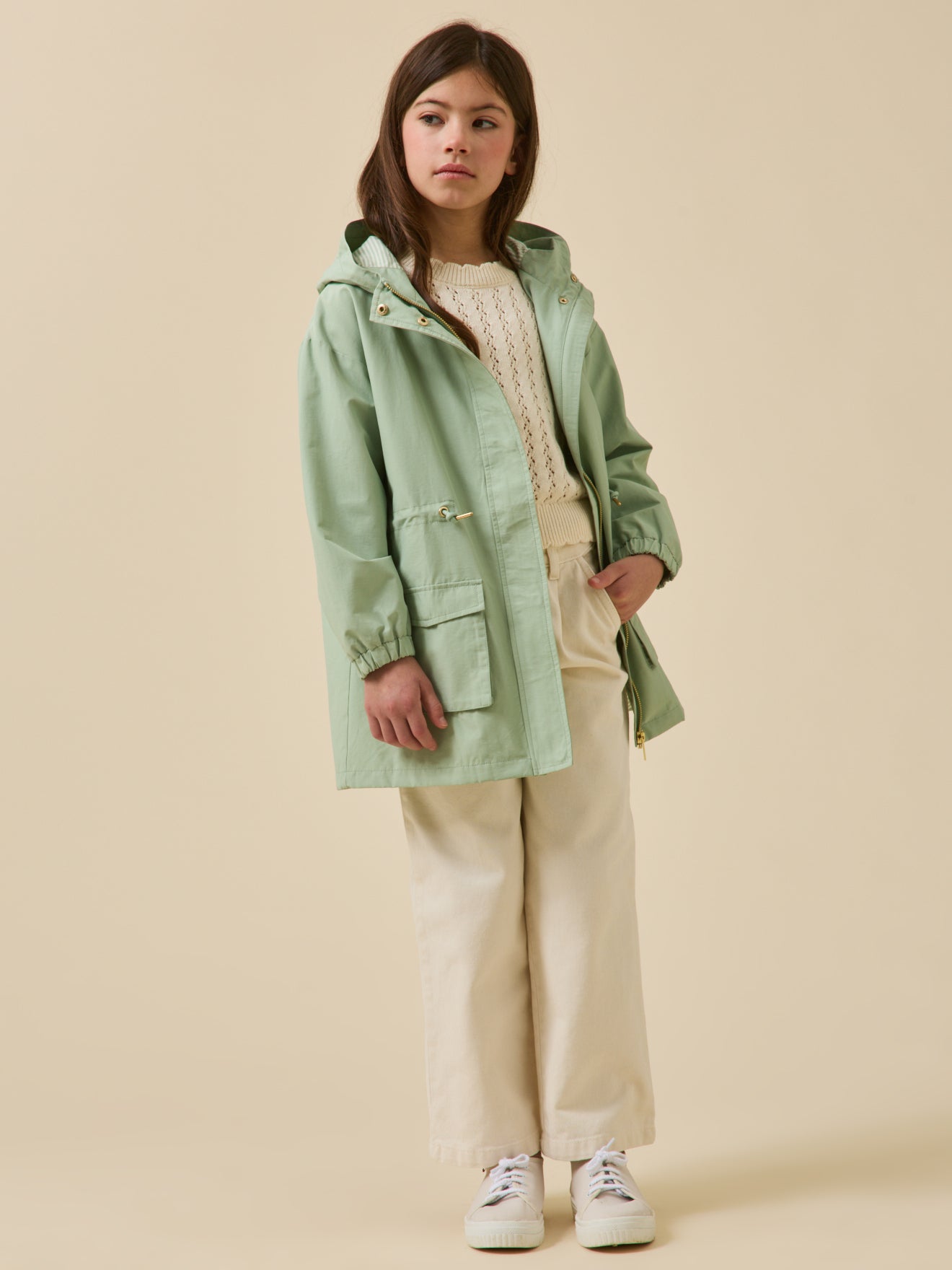 Waterafstotende light meisjesparka