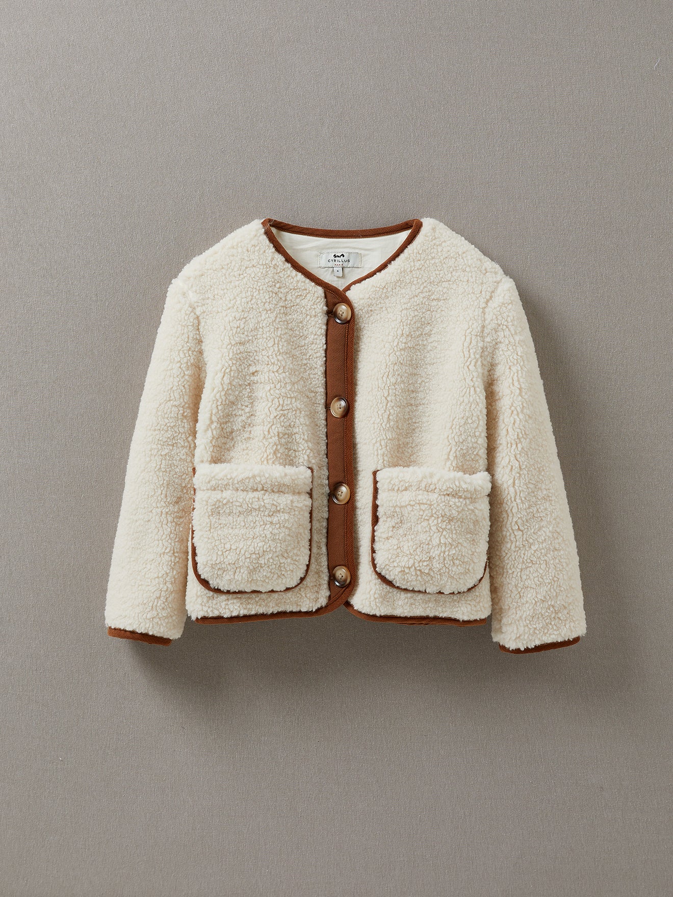Meisjesjas in sherpa