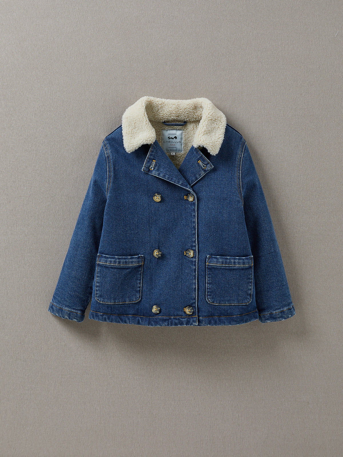 Veste en jean Fille doublée sherpa