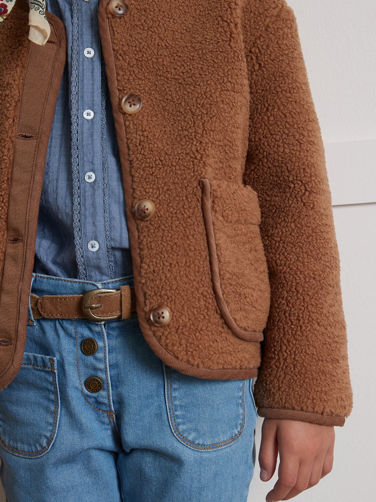 Meisjesjasje in sherpa