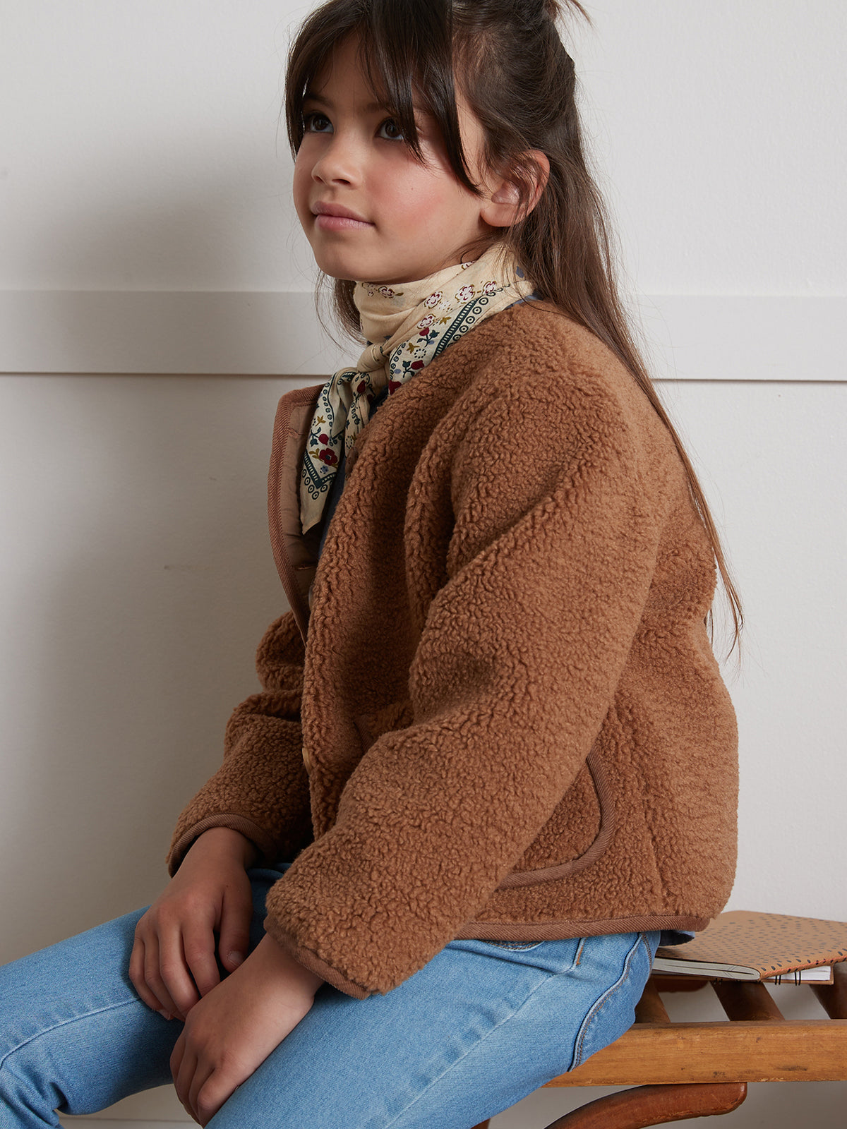 Meisjesjasje in sherpa
