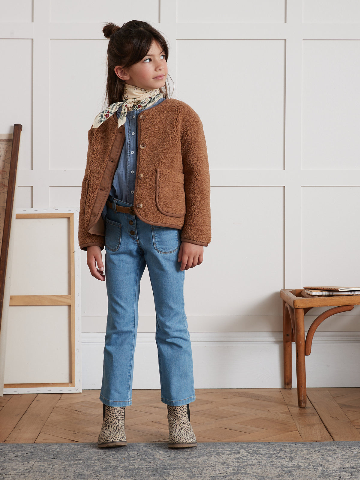 Meisjesjasje in sherpa
