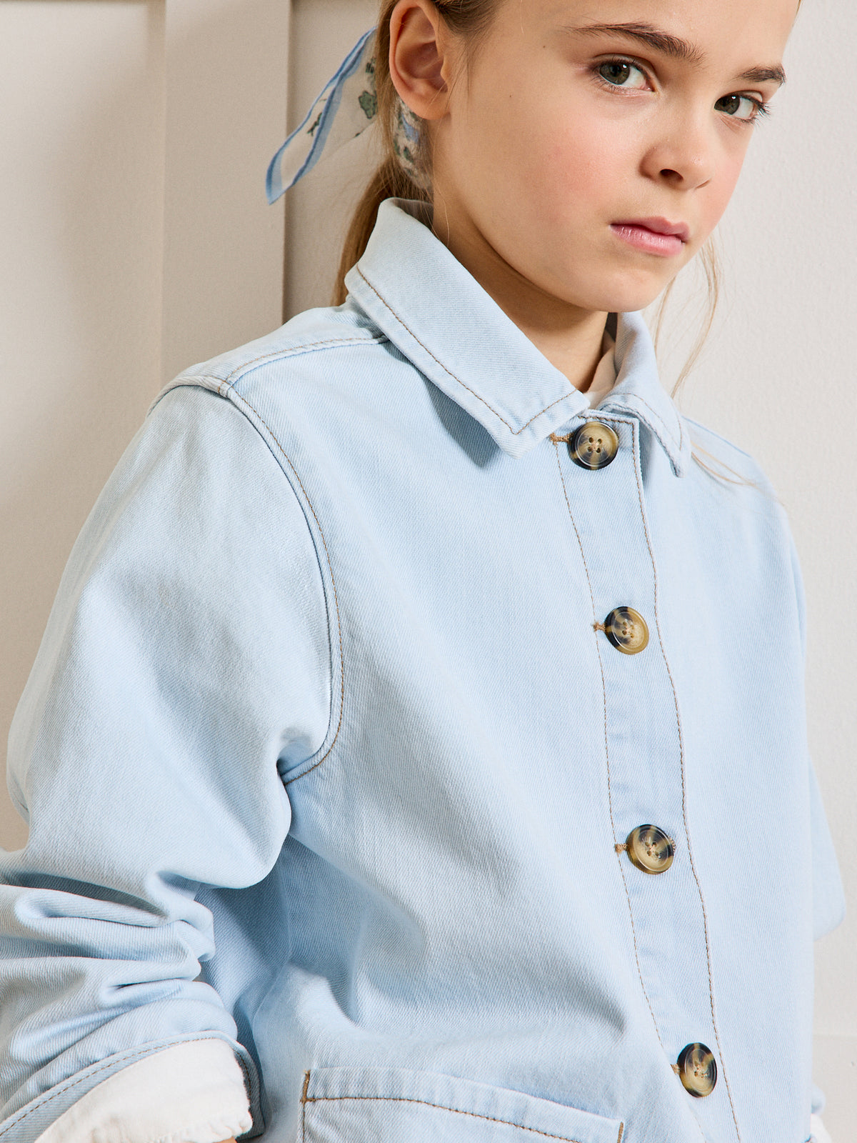 Veste worker Fille en denim