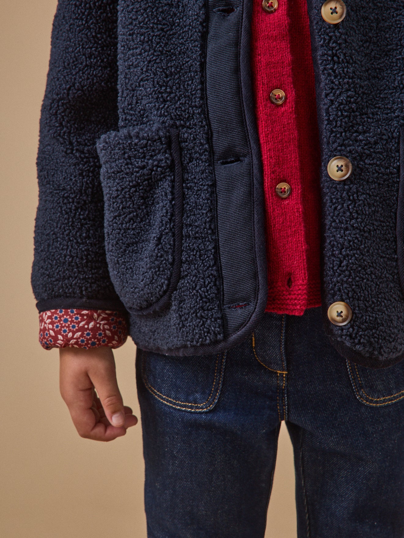 Meisjesjasje in sherpa