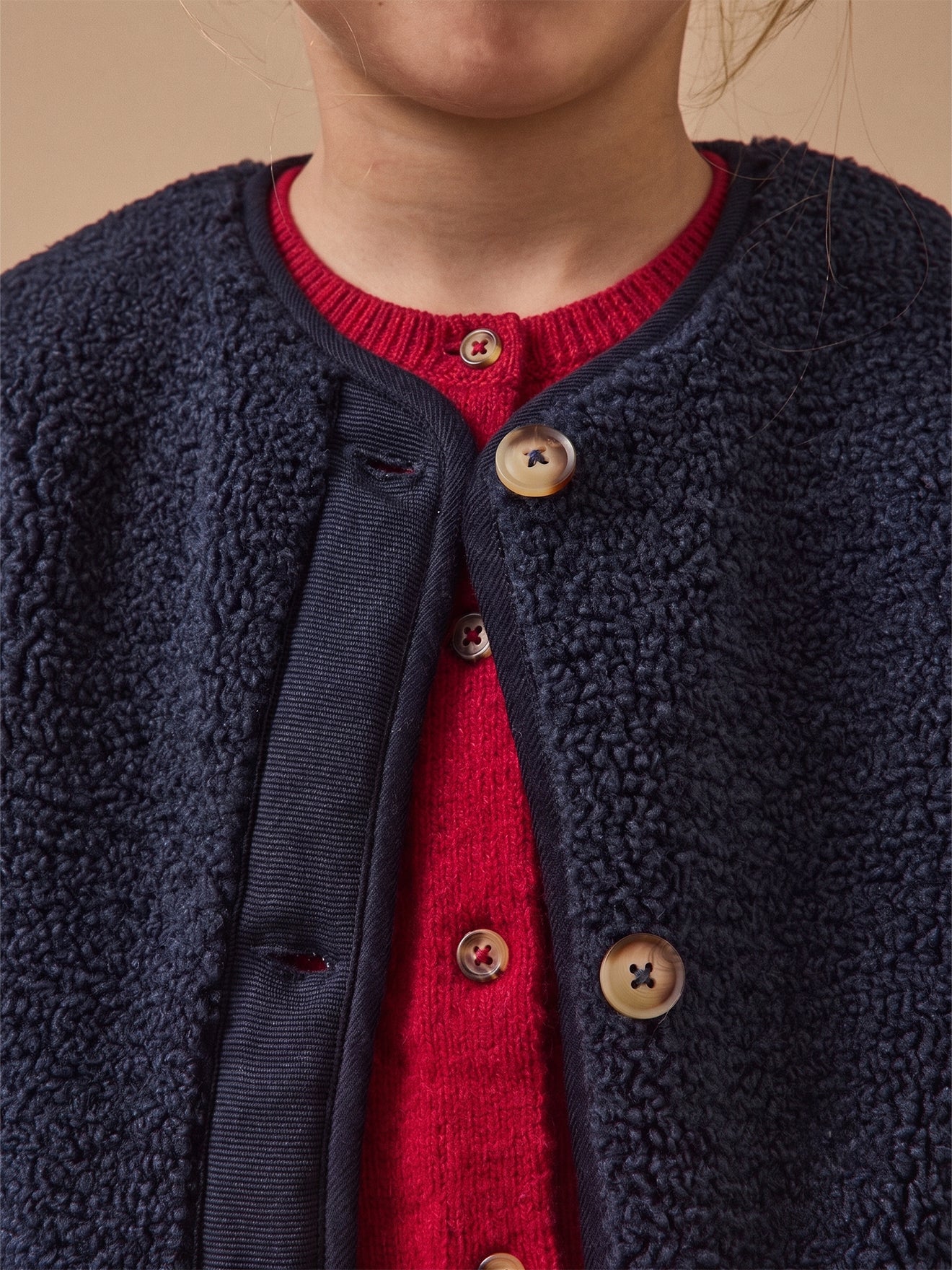 Meisjesjasje in sherpa