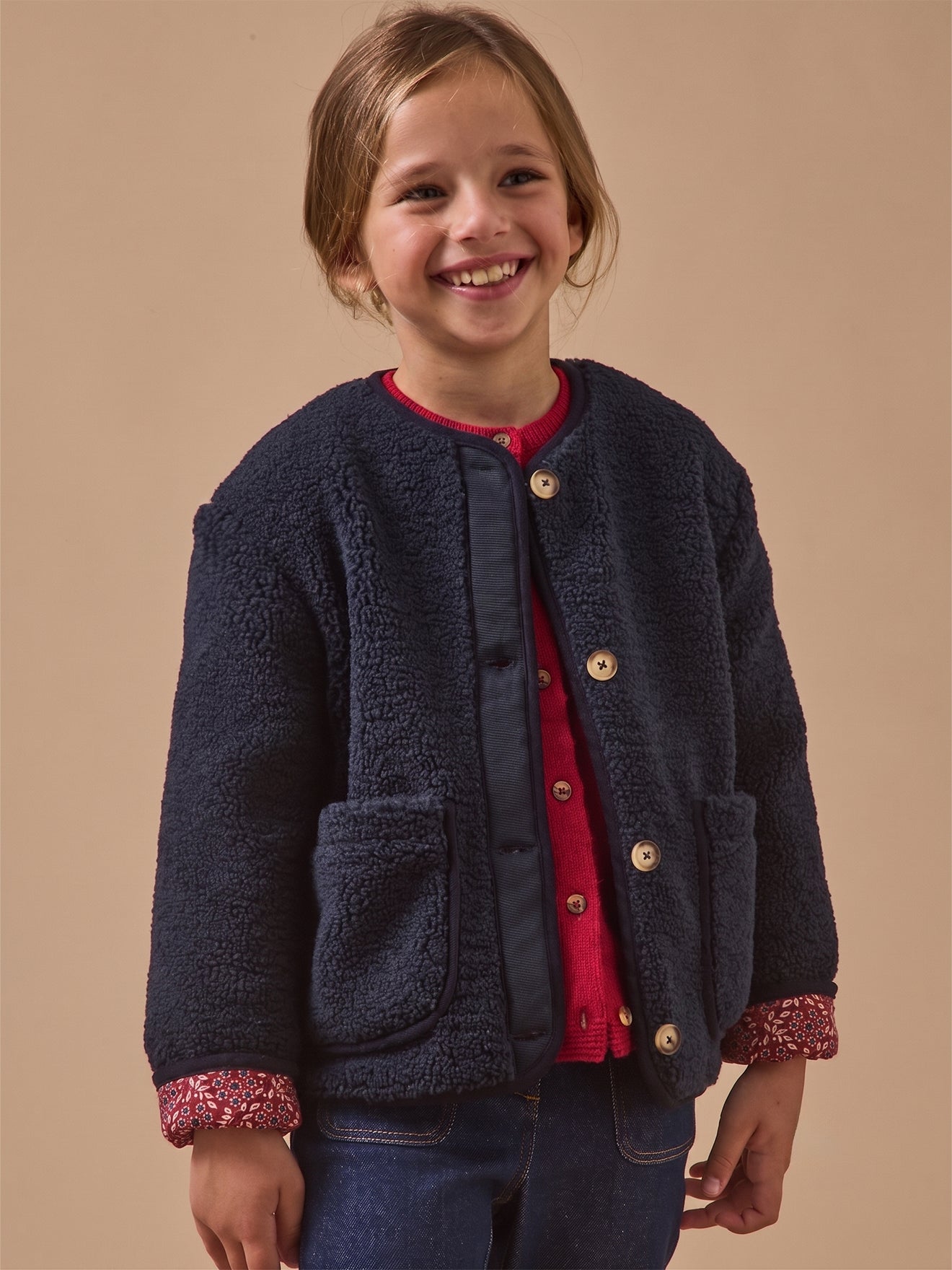 Meisjesjasje in sherpa