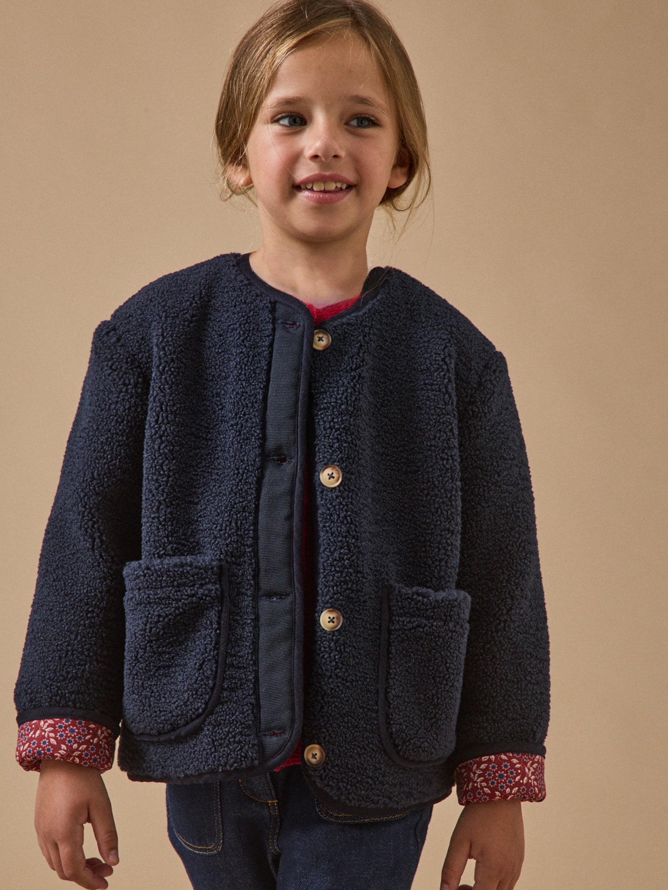 Meisjesjasje in sherpa