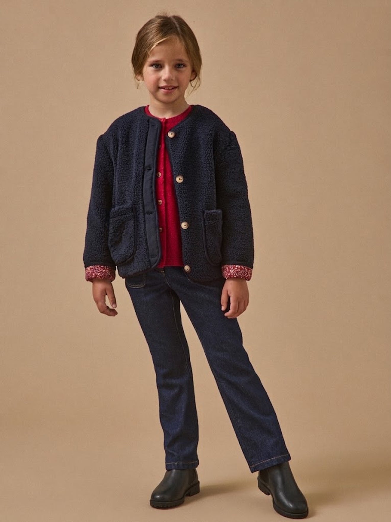Meisjesjasje in sherpa