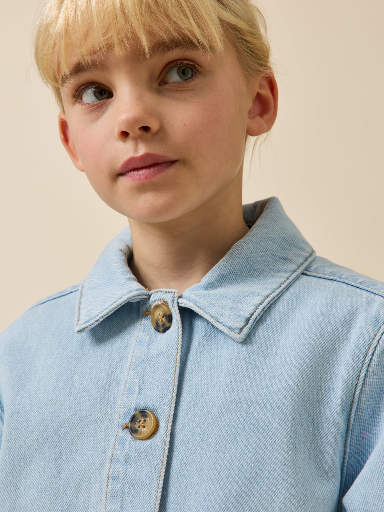 Worker meisjesjasje in denim