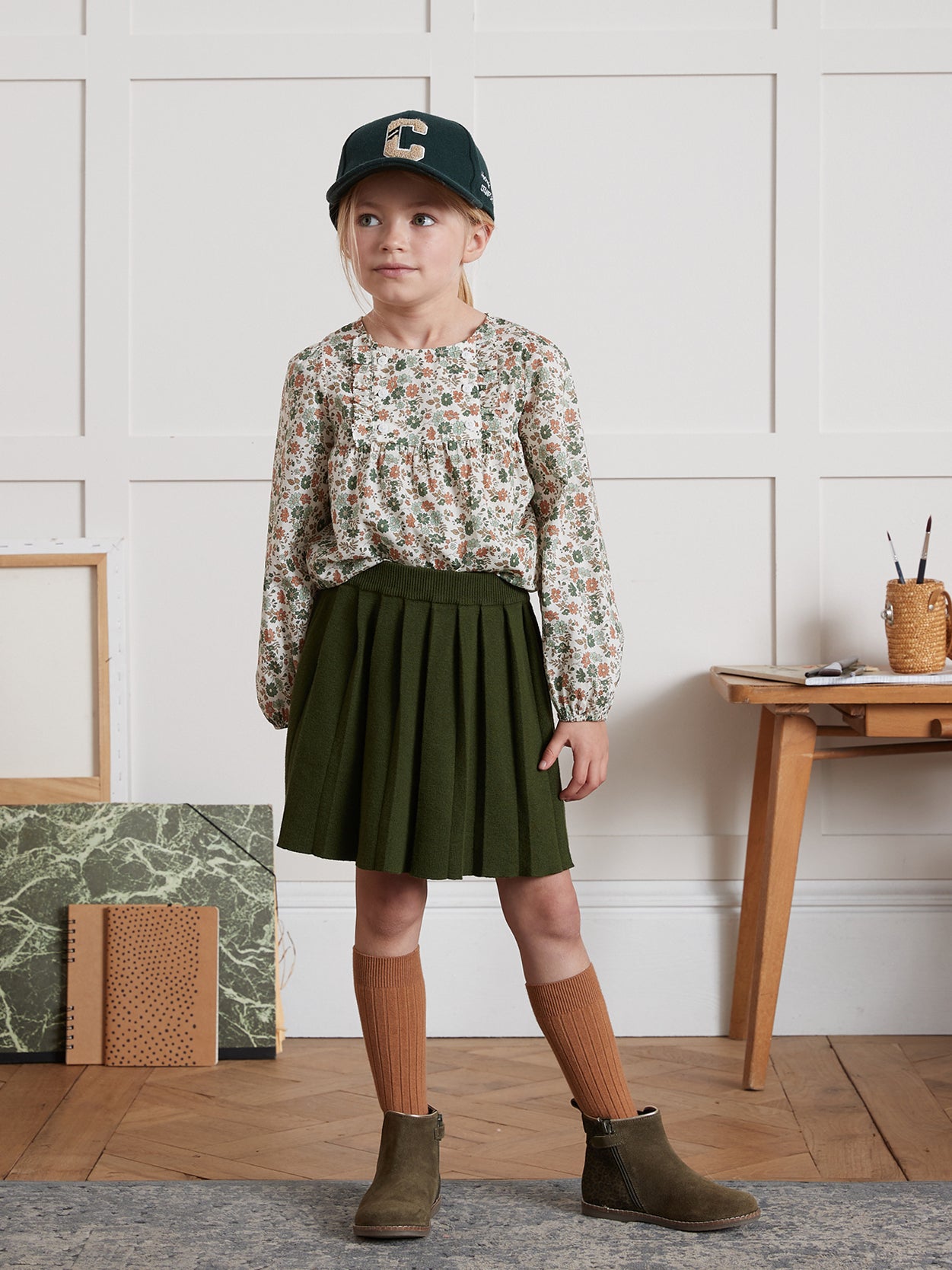 Jupe plissée en tricot - Collection Junior