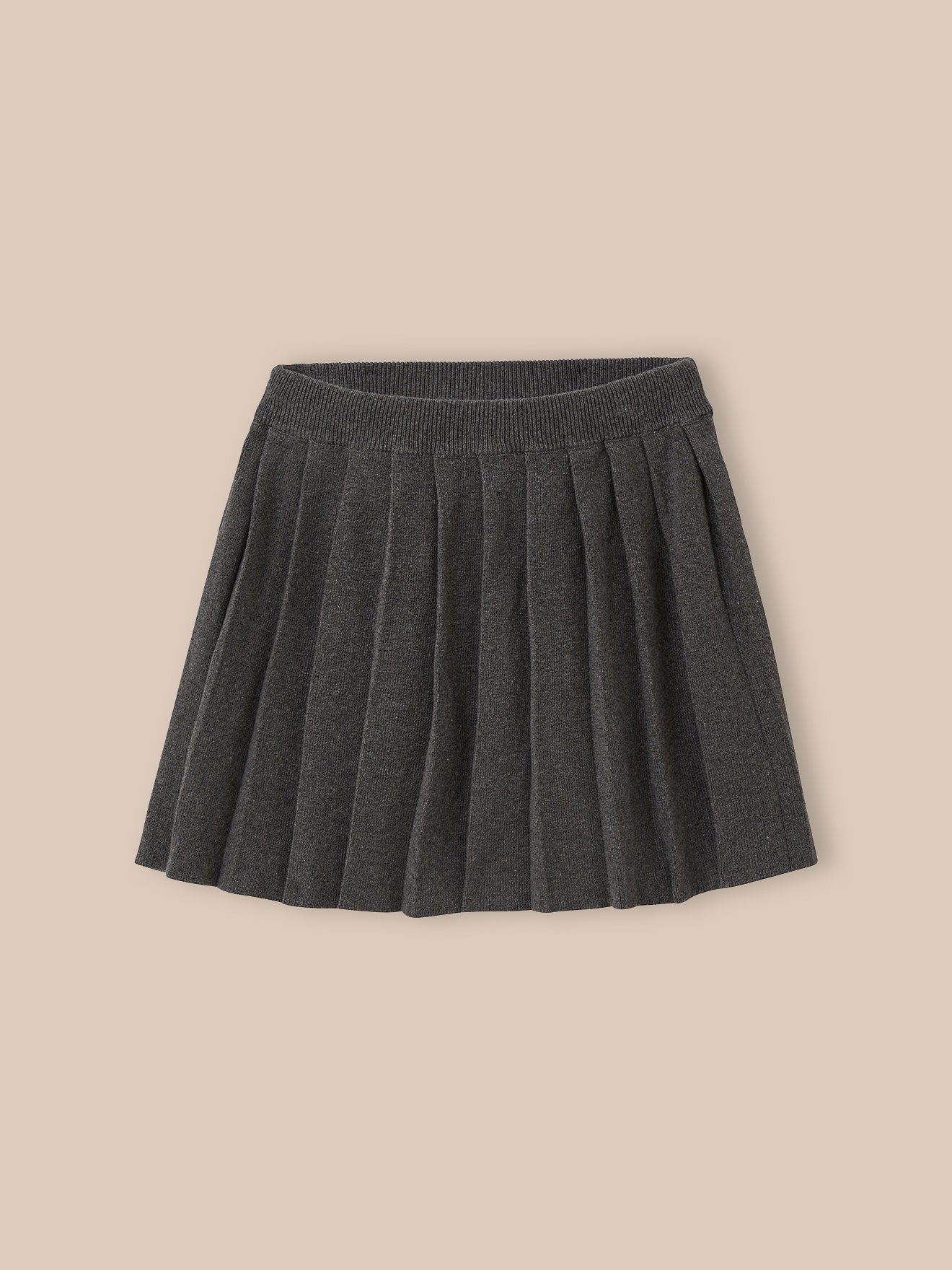 Meisjesrok in tricot met plissé
