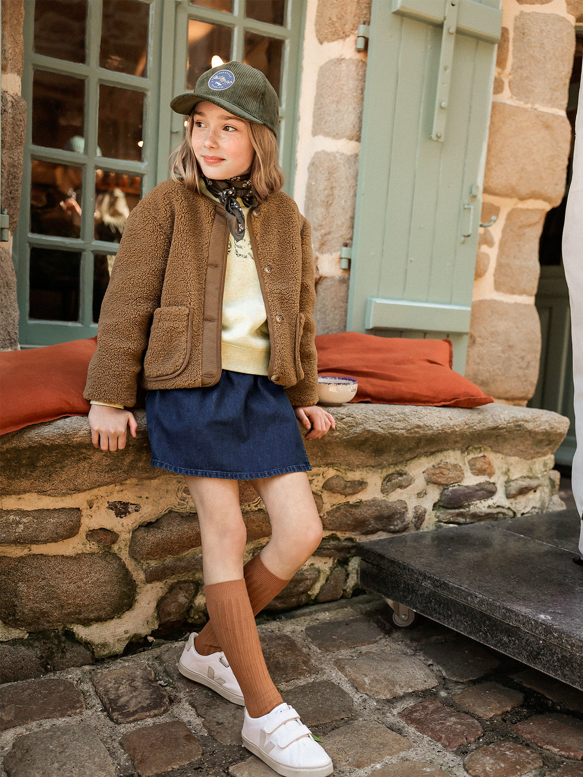 Jupe-short Fille en denim