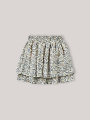 Meisjesrok met stroken - Flora print