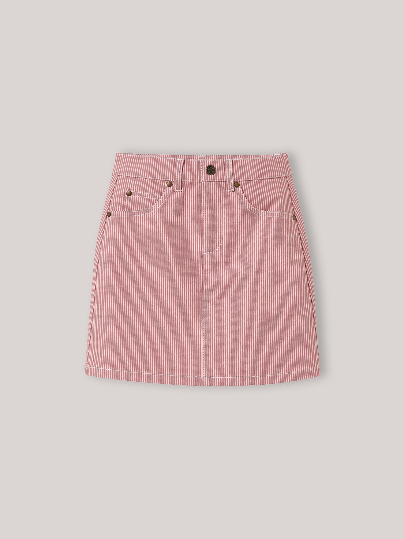 Jupe Fille en denim rayé