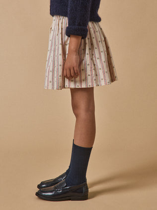 Meisjesrok met Marine print