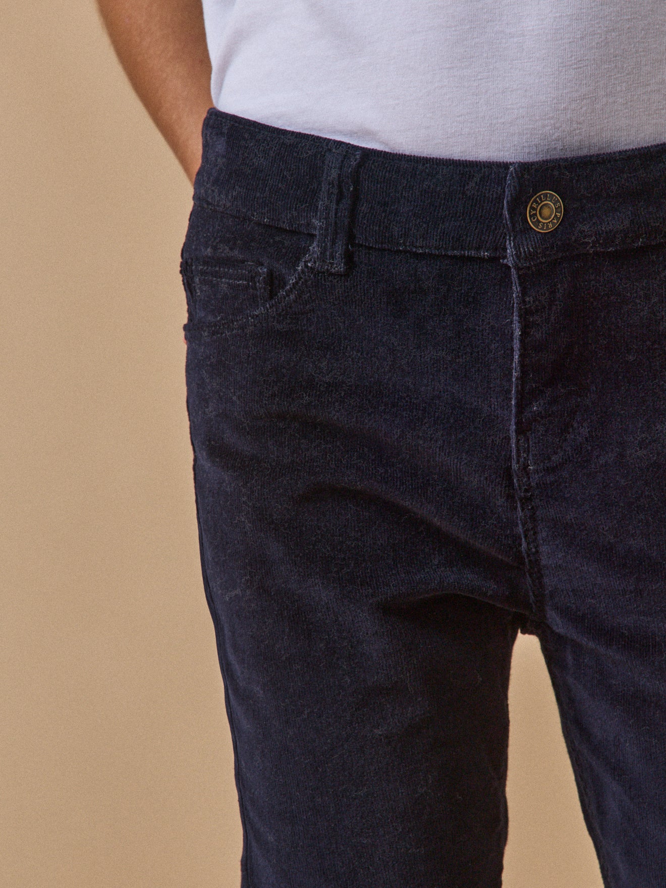 Slim en velours Fille