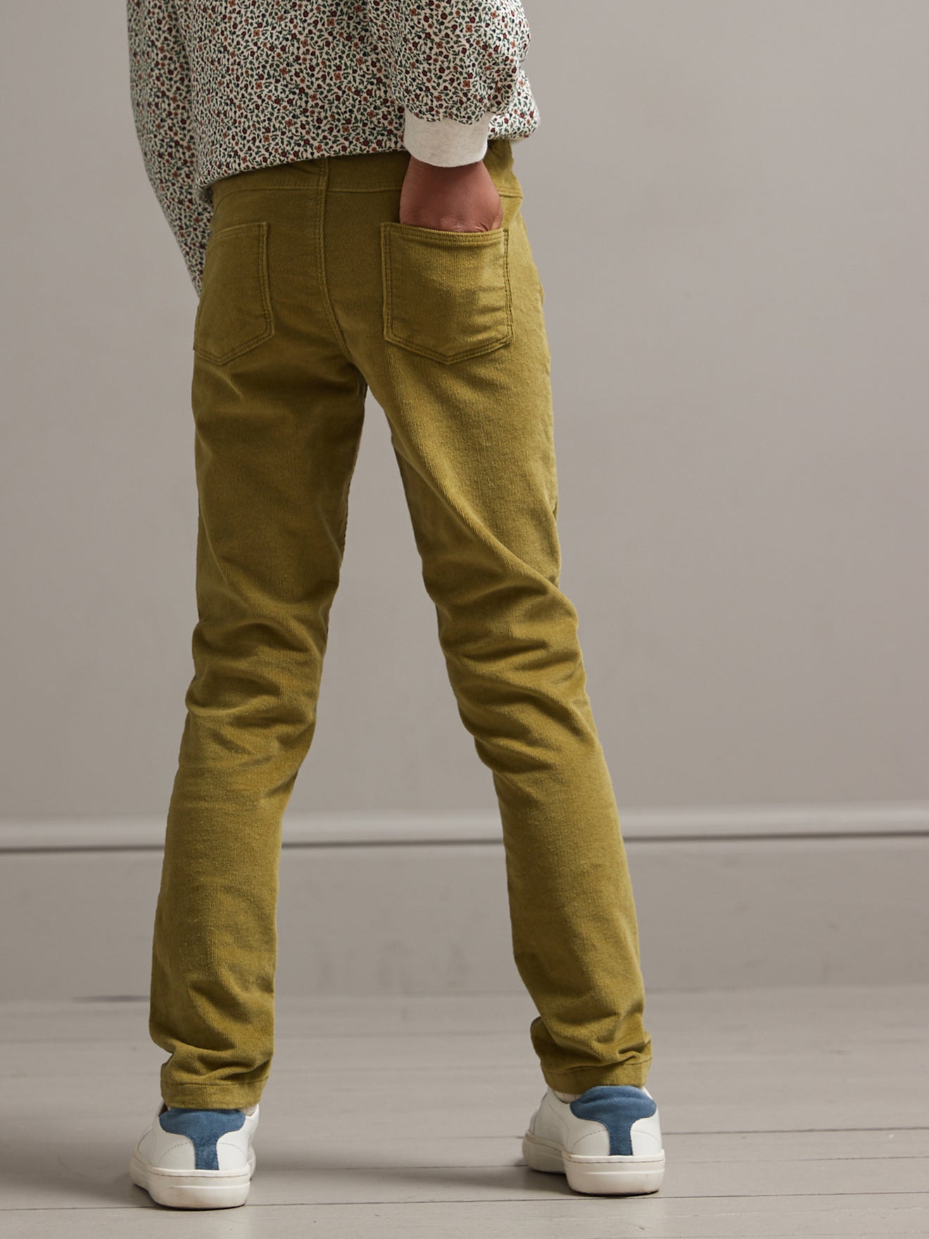 Slim en velours Fille
