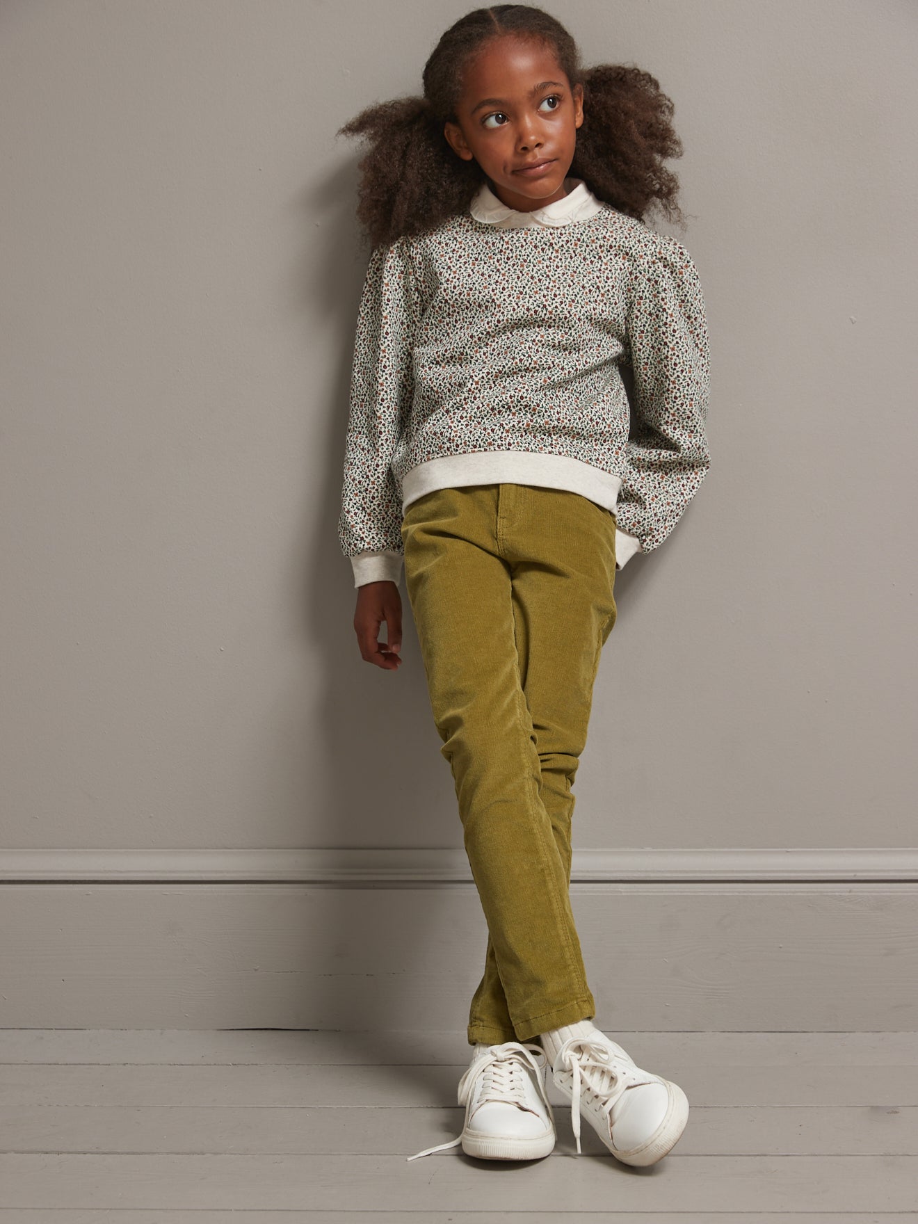 Slim en velours Fille
