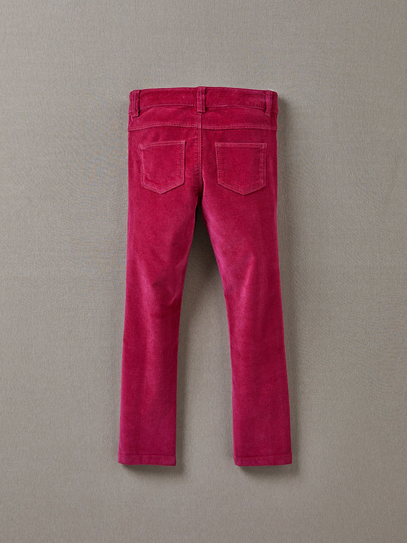 Slim fit meisjesbroek in velours