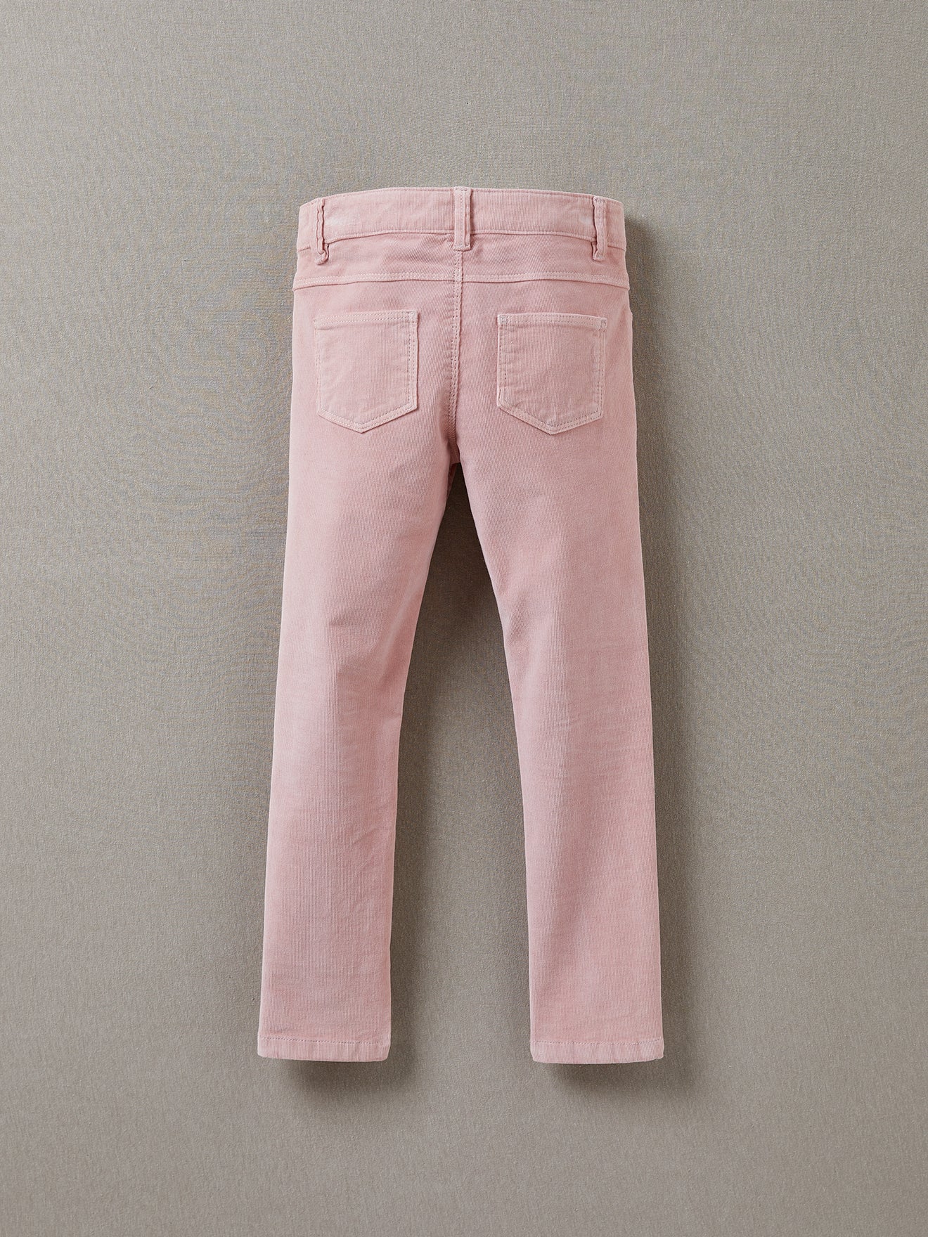 Slim fit meisjesbroek in velours