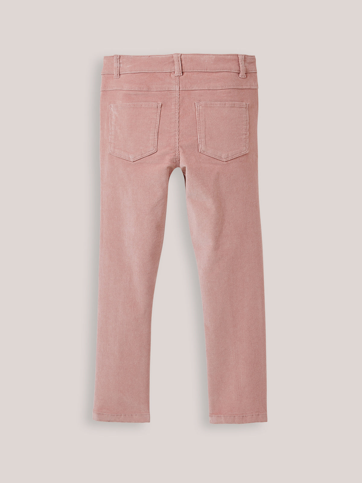 Slim fit meisjesbroek in velours