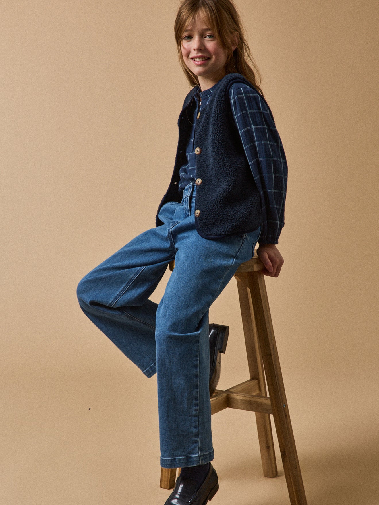 Pantalon large Junior en denim