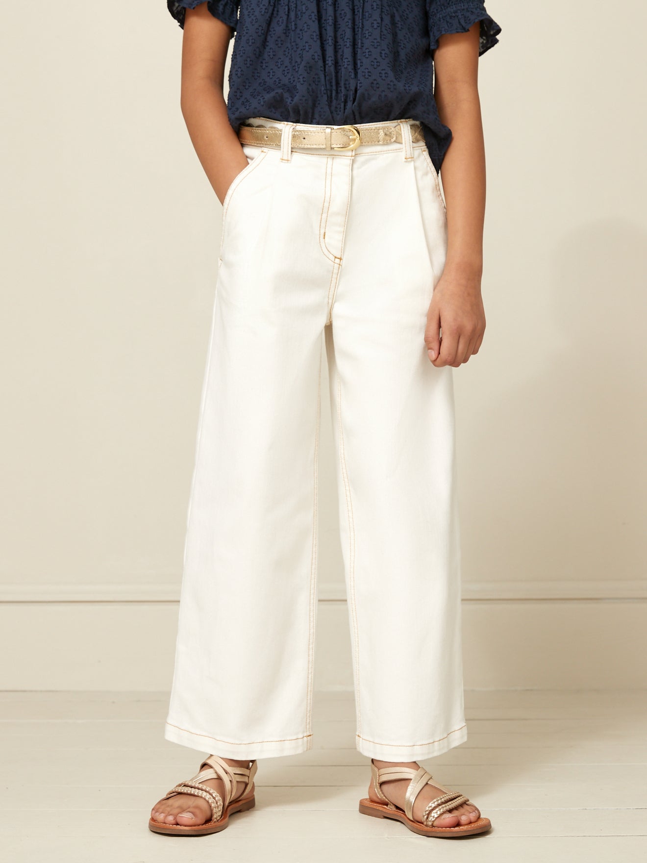 Pantalon large en denim - Collection Junior