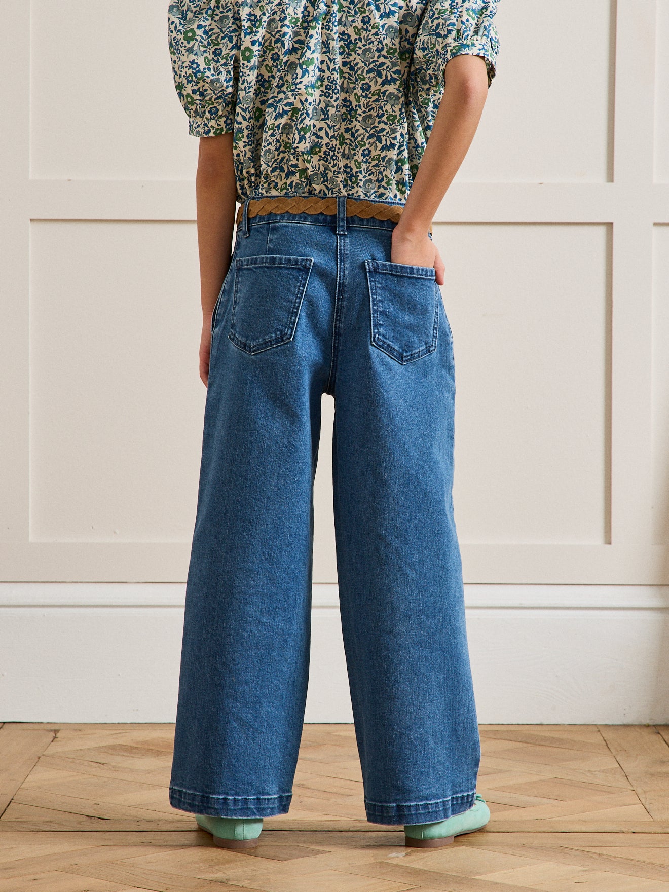Pantalon large en denim - Collection Junior