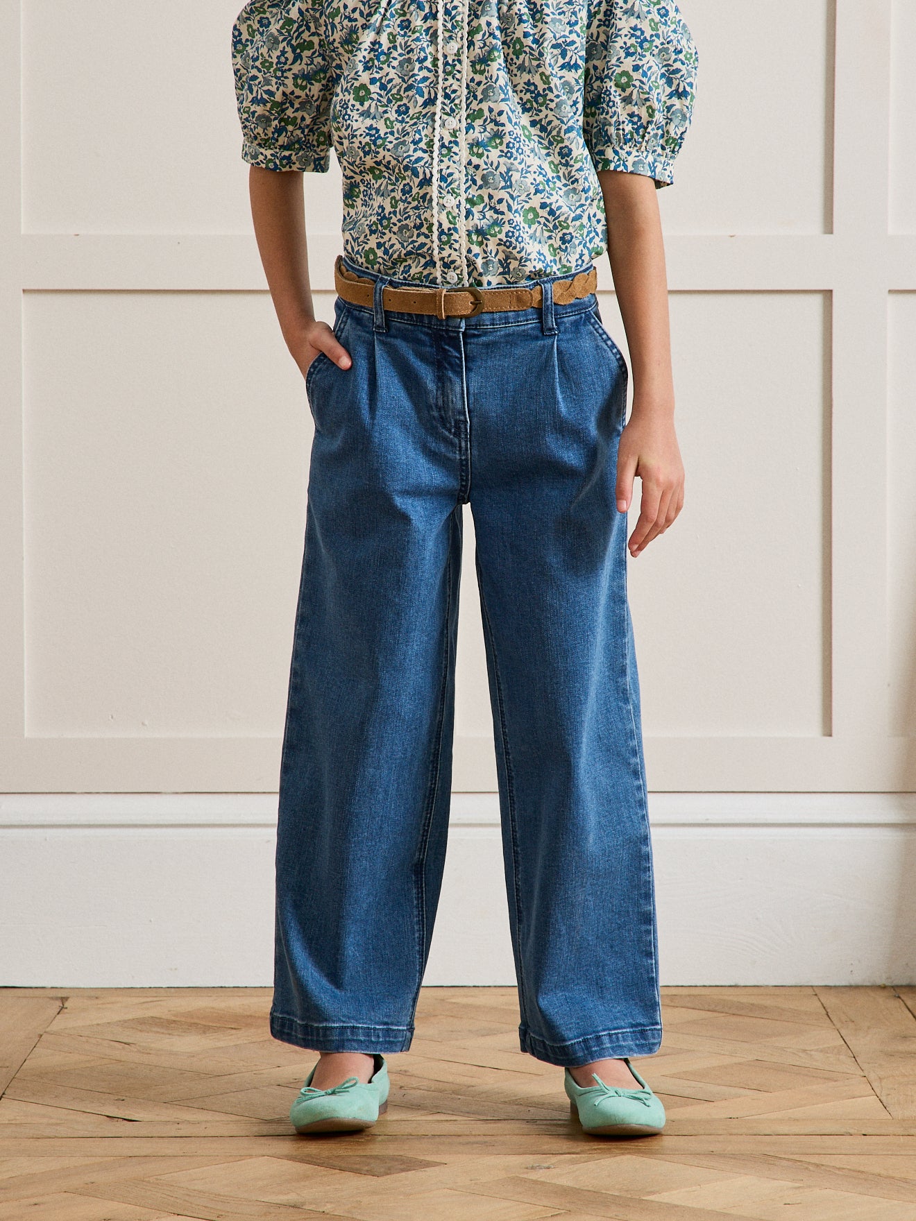 Pantalon large en denim - Collection Junior
