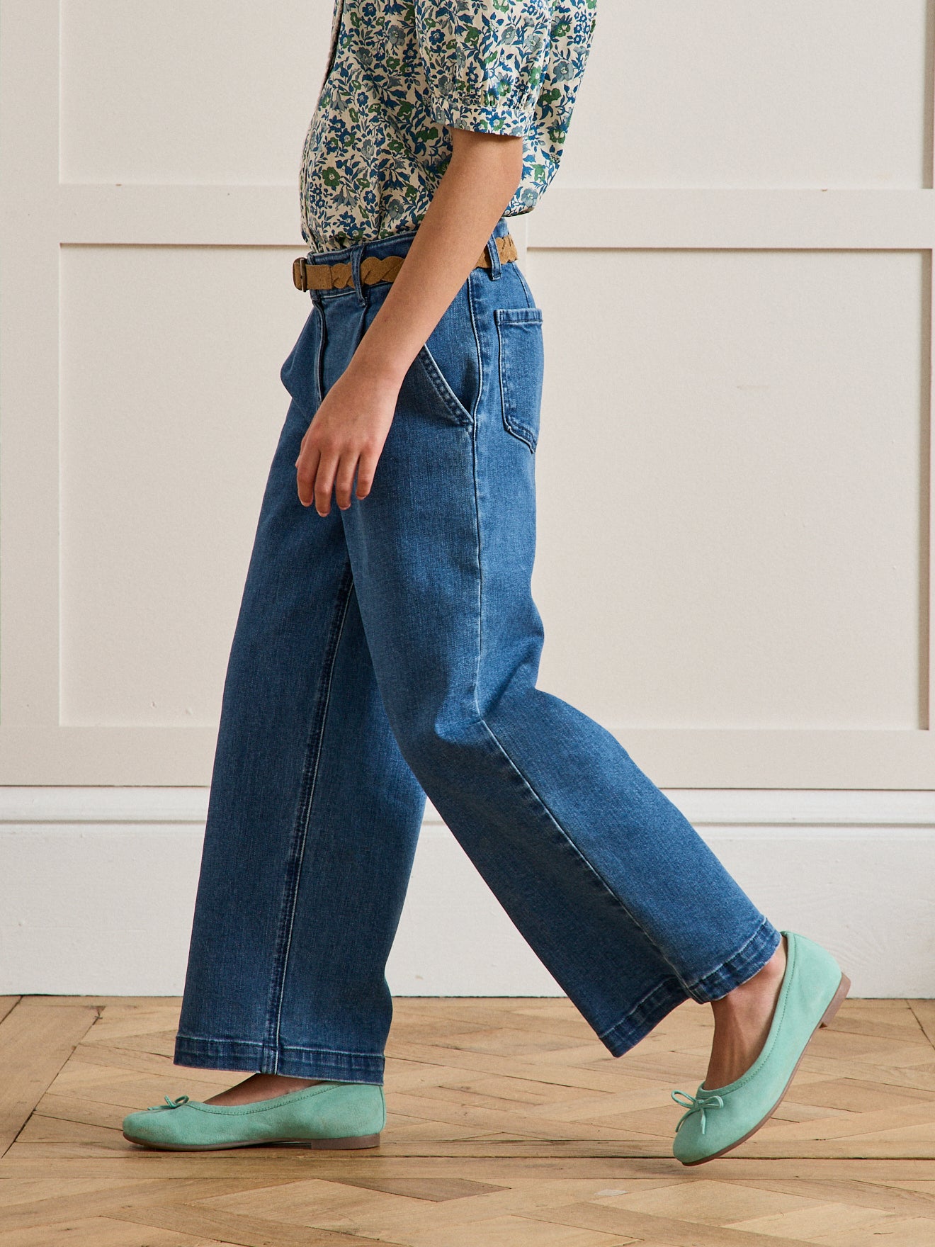 Pantalon large en denim - Collection Junior